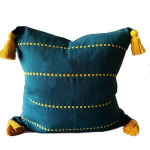 Medina Stripe, Cerulean Pillow 20"x20"