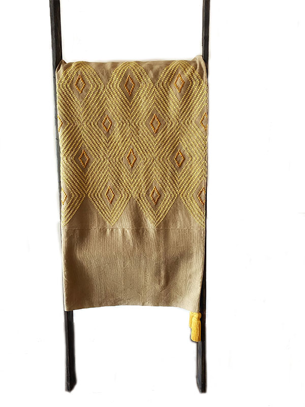 Isabella Taupe, Embroidery Throw Blanket